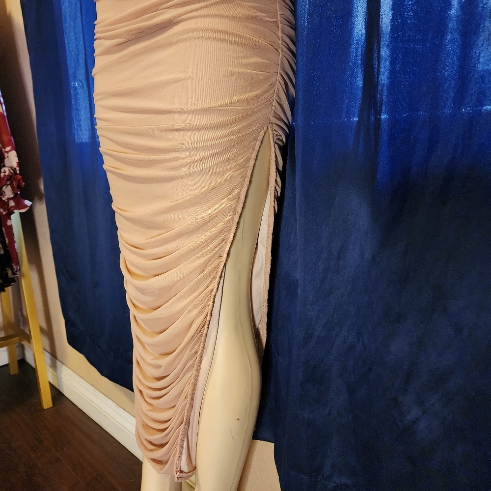Long Pink Evening Dress